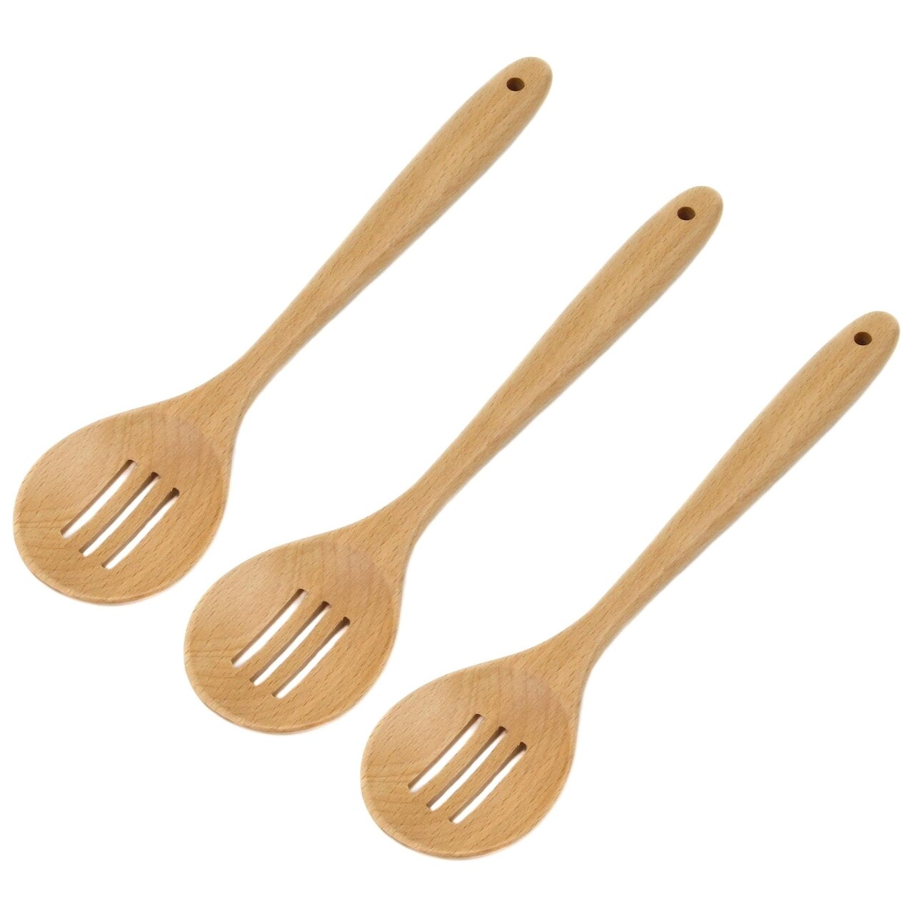 Chef Craft 11.75-Inch Slotted Beechwood Cooking / Mixing Spoon